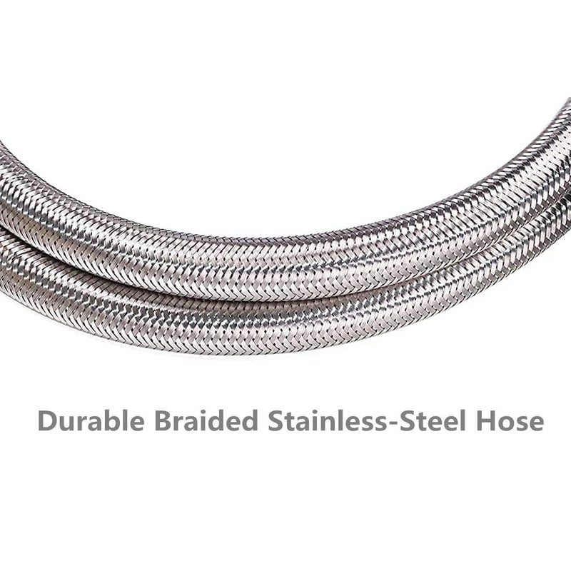 DOZYANT 6 Feet Propane Hose Extension with 3/8" Female Flare on Both Ends, Stainless Braided Propane Gas Line Pipe for RV, BBQ Grill, Propane Tank, Heater and More - Image 3